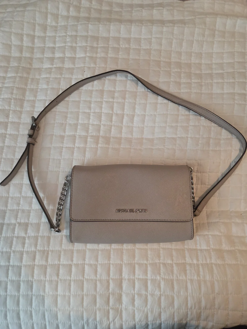 Michael Kors Light Greige Crossbody Bag